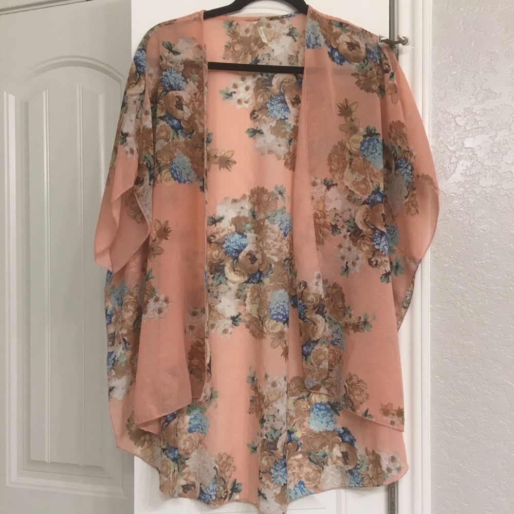 Pink Floral Kimono